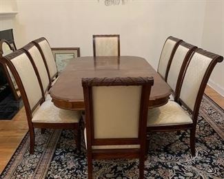 Set 8 Upholstered STANLEY FURNITURE Dining Chairs
