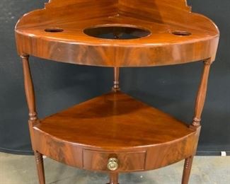 Antique Flame Mahogany Wash Stand
