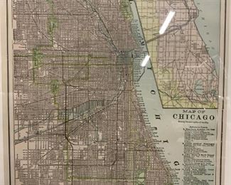 GEORGE CRAM, Map of Chicago 1901
