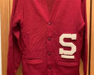 Vintage 1950s Stanford University football wool letterman sweater (excellent condition)
