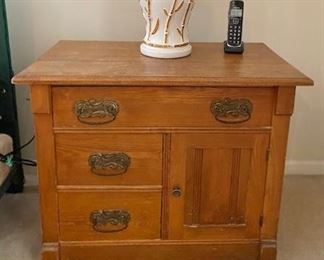 # drawer with cabinet side table
