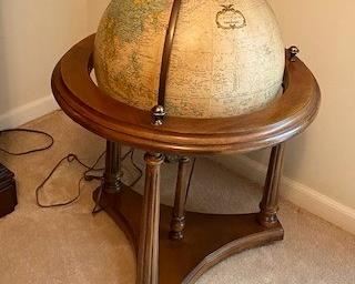 World globe, on stand - lights up!