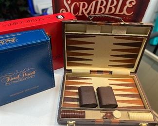 Lots of board games - Trivial Pursuit, Scattergories, Scrabble, Backgammon, Yahtzee, Checkers, UNO. Monopoly and more!