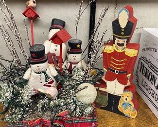 Beautiful selection of Christmas decor and greenery!