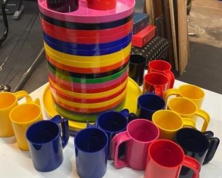 Massimo Vignelli 1960’s Heller dinnerware, all colors!