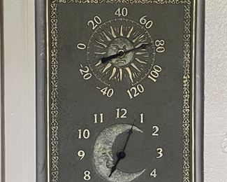 Wall clock and temperature