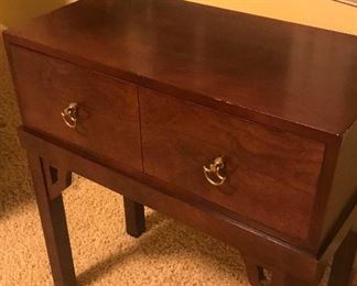 Mahogany accent table
