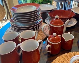 Fitz and Floyd Rondelet Terra Cotta Collection.  43 pieces… beautiful!