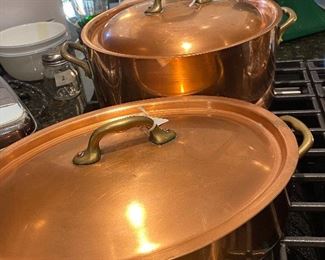 William Sonoma copper Pots - Made in France