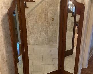 Beautiful custom made full length folding mirror
