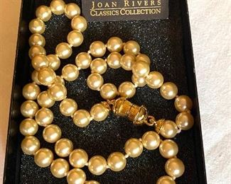Joan Rivers pearl necklace