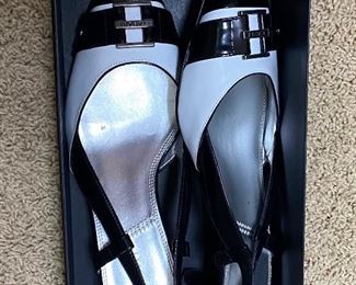 Very classy black and white shoes from TAHARI