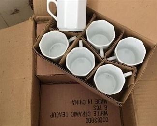 whole box of new demitasse cups