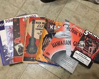 vintage Hawaiian guitar music & tutorial books