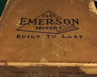 vintage Emerson fan in original box