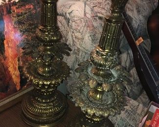 vintage metal lamps