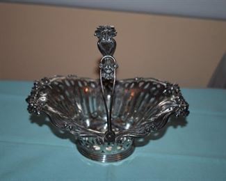 Absolutely Gorgeous Fancy Pierced Sterling Basket signed by Black Starr and Frost, circa 1874-1900 the company moved to 5th Ave New York in 1876 and added an "Inc." to their name in 1908. The company began making fine Sterling in 1801