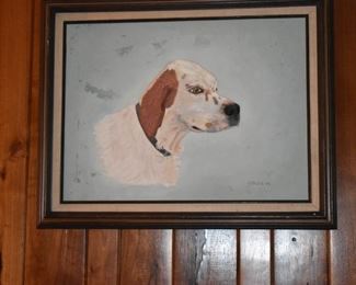 Oil Painting of Dog painted by A. Gillis in 1979