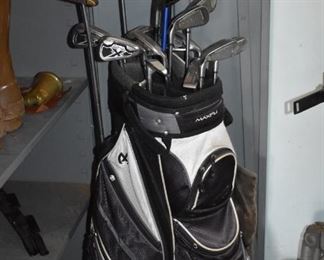Golf Club Set Irons and Woods, Callaway Irons and more including the MaxFli Golf Bag