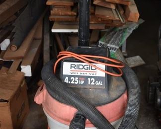 Rigid 12 Gallon Wet Dry Vac 4.25 HP