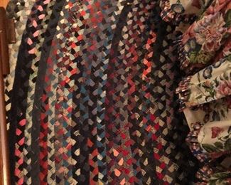 Two Large Oval Braided Rugs