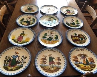 Set Early Calendar Plates
Made in Italy 
