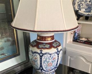 Lovely lamp and braid trimmed lamp shade