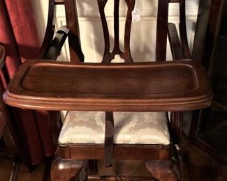 Chippendale high chair