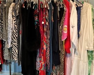 Variety of lady's clothes