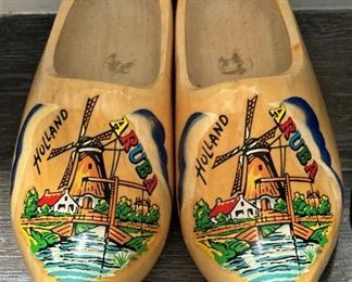 Wooden shoes from Aruba