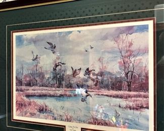 Duck framed art