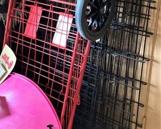 Canton shopping cart; dog cage