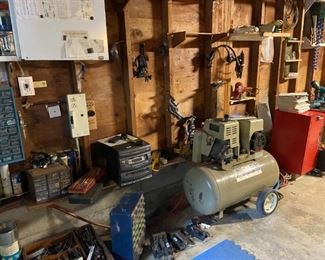 Compressor, all kinds of tools.