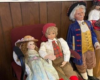 Irene's Grahams dolls on the right.
