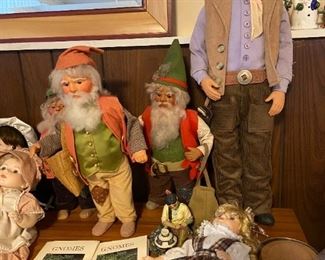 Irene Grahams dolls she made. She is now 100 years old.