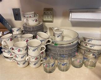 "Lenox, Poppies On Blue pattern rare to find. $275.00 set of 15 place settings,