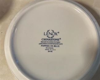 "Poppies On Blue" Very rare pattern in Lenox. Huge set of 15 place setting, $275.00