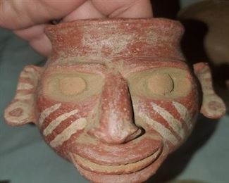 Inca portrait head Kero (cup/goblet) - Peru
