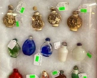 Antique Chinese snuff bottle collection 