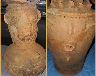 Nigerian (Africa) terracotta urn/vase/vessel