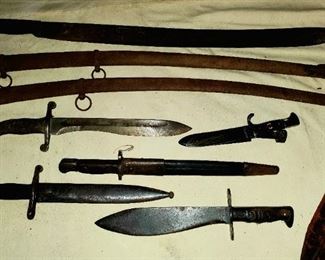 BOLO knives, daggers, and more including Hitler youth dagger. 