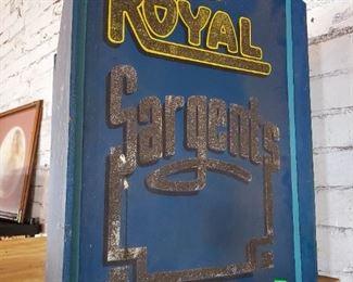 The Royal Sargents sign from Royal American carnival. 