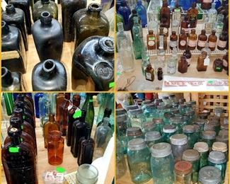 Antique and vintage bottle & jar collection 
