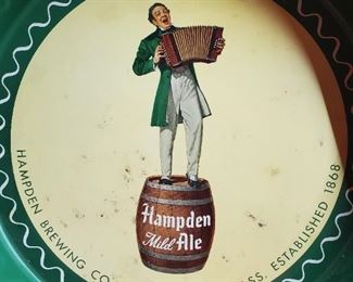Hampden Ale vintage advertising tray