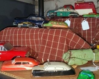 Vintage tin toy cars. Slot cars & more. Wix car bank