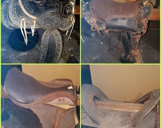 Vintage saddle collection