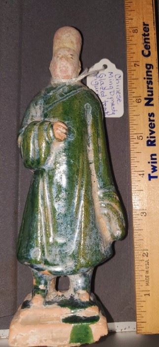 Chinese Ming dynasty glazed tomb figure