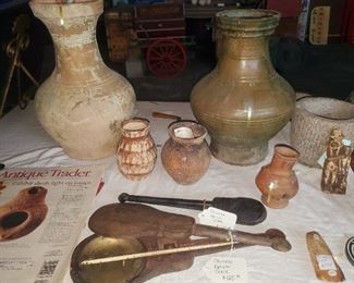Neolithic Chinese vases, opium scales, & more. 