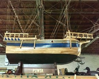 Large Pinta ship model