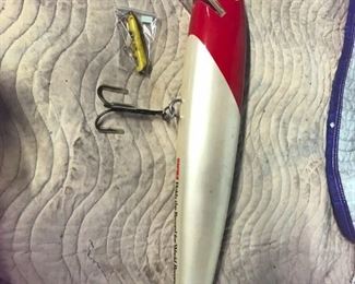 Several lure display pieces available including this Rapala lure. Notice size comparison to regular lure. 